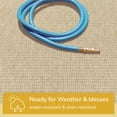 thumbnail image 3 of Well Woven Medusa Odin Solid & Striped Yellow 2'7" x 9'10" Indoor/Outdoor Flat-Weave Runner Rug, 3 of 8