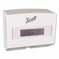 Scottfold Folded Towel Dispenser, 10.75 X 4.75 X 9, White | Bundle of 2 Cartons