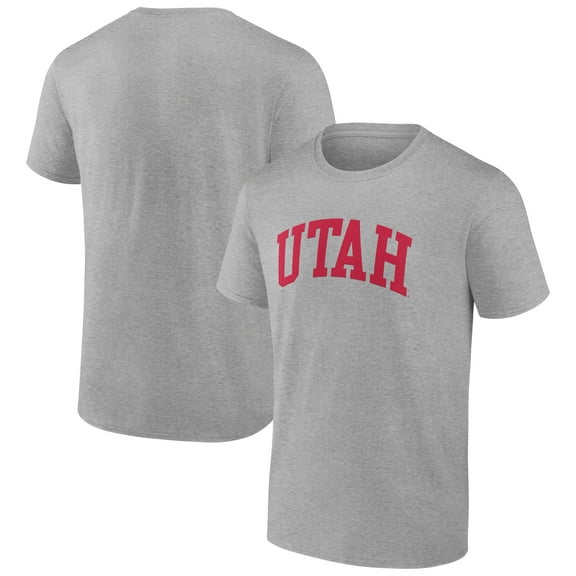 Men's Heather Gray Utah Utes Basic Arch T-Shirt