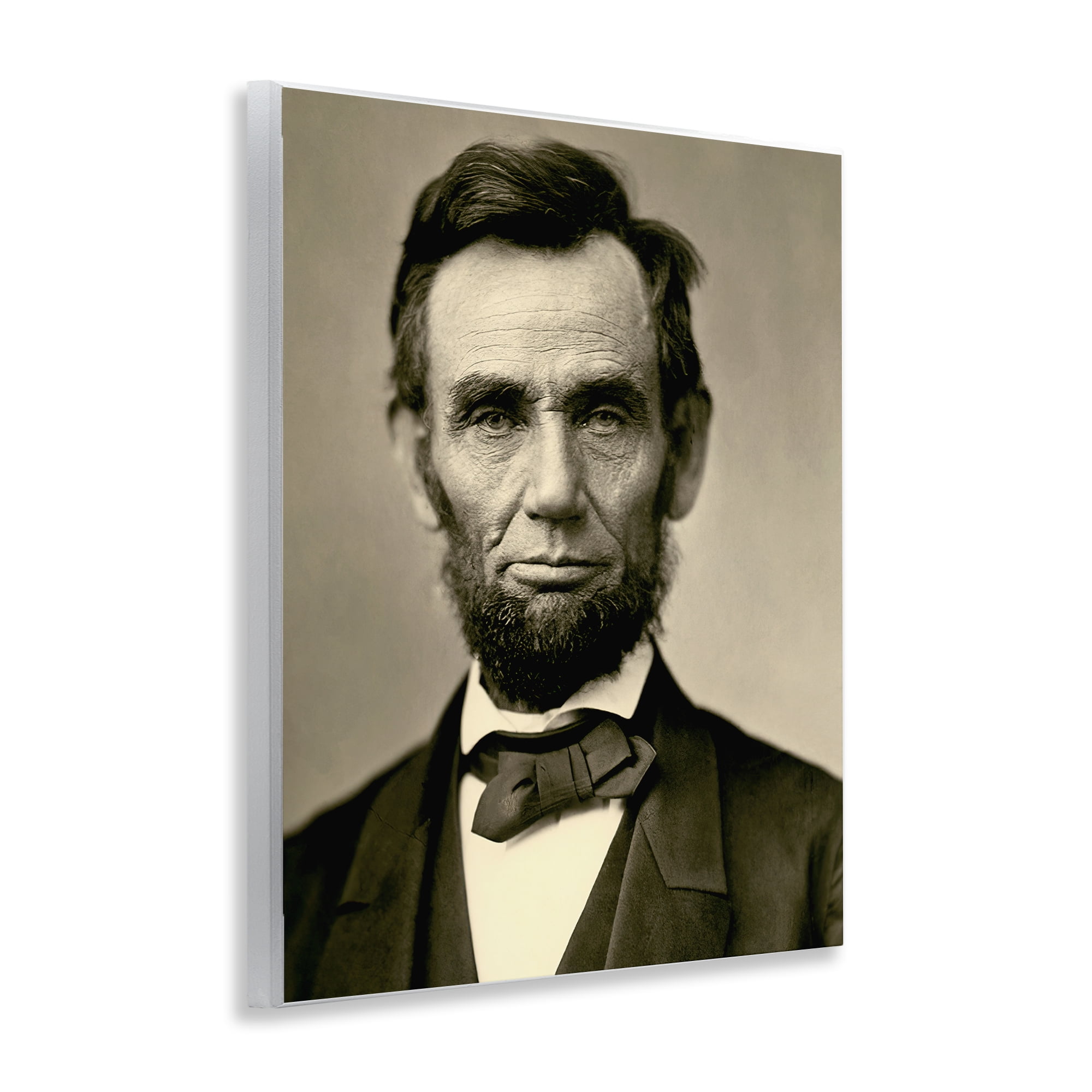 Stupell Industries Iconic Lincoln Portrait Wall Plaque Art, design by Alexander Gardner