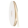 thumbnail image 1 of Cinta de satén blanca Uxcell con borde dorado, 1/4 pulgada x 50 yardas, cintas de doble cara para manualidades, 1 of 4