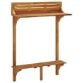 thumbnail image 4 of vidaXL 3 Piece Balcony Bar Set Solid Wood Acacia, 4 of 7