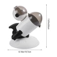 thumbnail image 3 of Beforeyayn Cute Rocket Shape Pencil Container, Student stationery storage bin personalized office desk decor., 3 of 6