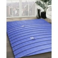 thumbnail image 3 of Ahgly Company Machine Washable Indoor Rectangle Transitional Sky Blue Area Rugs, 8' x 10', 3 of 7