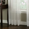 thumbnail image 3 of Curtainworks Soho Voile Indoor Curtain, Polyester Sheer Poletop Single Panel, Winter White, 59" x 95", Adult, 3 of 5
