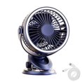 thumbnail image 2 of Descuentos Imperdibles, Ventilador de escritorio recargable por USB con luz nocturna y fuerte viento, con clip, para acampar al aire libre, pequeño y silencioso Akmoler, 2 of 7