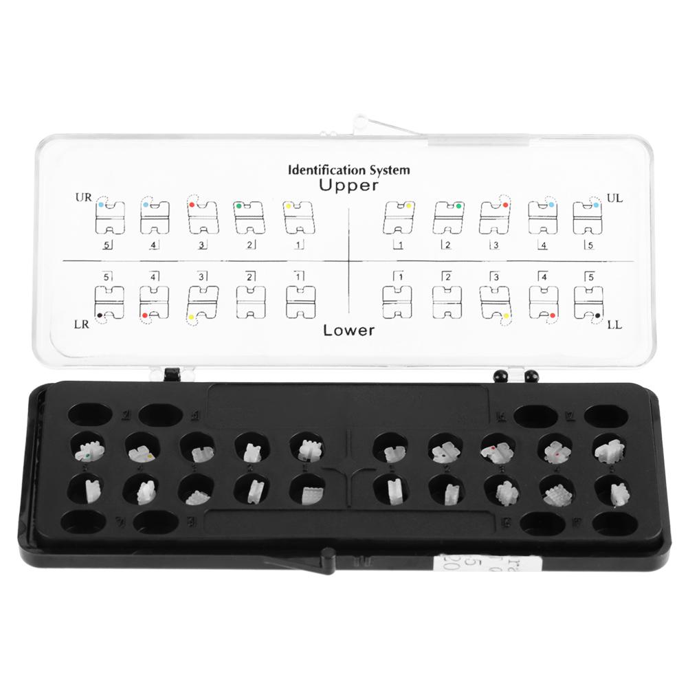Kritne 345 Hooks Orthodontic Brackets,20Pcs Dental Orthodontic Ceramic