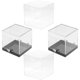 thumbnail image 1 of Plastic Display Box Square Cube Storage Boxes for Collectibles Assorted Color with Lid 4Pcs, 1 of 4