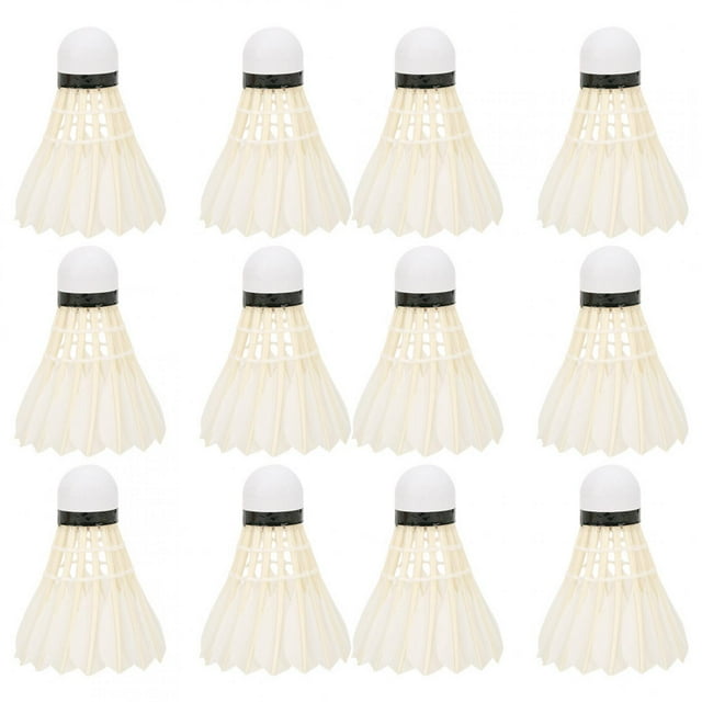 Khall 12PCS 1005 Goose Feather Durable Badminton Shuttlecocks for Sports Training Practice,Shuttlecock,Sports Shuttlecock
