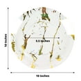 thumbnail image 3 of Efavormart Set of 10 | 10" Marble Disposable Plastic Plates, Dinner Plates - Clear & Gold for Wedding, Birthday, and Disposable Plates Party, Kitchen Dinnerware, 3 of 11
