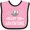 Pink and Black, variant on Inktastic Ready for Adventure Hiking Camping Boys or Girls Baby Bib