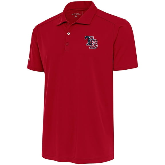 Men's Antigua  Red Tampa Bay Rays Patriotic Tribute Polo