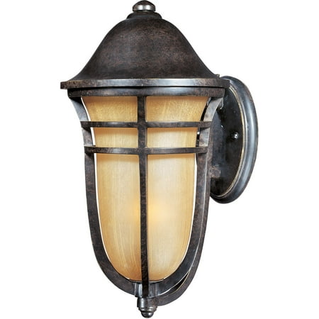 - Wall Sconces 1 Light Bulb Fixture With Artesian Bronze Finish Viex Material Medium Bulbs 9 inch 100 Watts