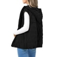 thumbnail image 1 of Chaleco PRETTYGARDEN 2025 para mujer sin mangas con capucha M negro, 1 of 8