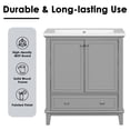 thumbnail image 3 of M optimized 30" Bathroom Vanity with Sink Combo Modern Bathroom Storage Cabinet with Doors Drawer Solid Wood Frame Storage Organizer, 3 of 9