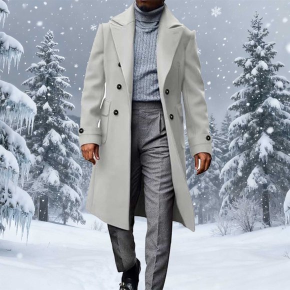 Ceisia Men's fashion casual coat pocket long sleeve outerwear Gift