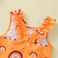 thumbnail image 6 of Coerni Baby Girls Swimsuit One Piece Cute Bathing Suit Ruffle Beach Sleeveless Swimwear Rainbow Quick Dry Swimsuit, 6 of 7