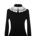 thumbnail image 3 of INSPIRE CHIC Detachable False Collar, Embroidery Mini Cape Neck Ruff Dickey Fake Collar for Blouse White-5, 3 of 5