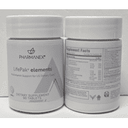 Nu Skin Nuskin Pharmanex Lifepak Elements Multivitamin Support for US Dietary Gaps 90 Tablets (Single Bottle)