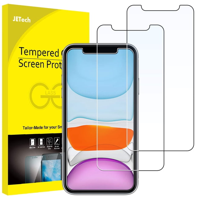 Protector de pantalla JeTech de cristal templado para iPhone 11/XR de 6.1 pulgadas