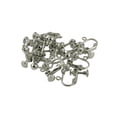 thumbnail image 1 of 12 piezas Clip en tornillo trasero pendientes hallazgos abrir bucle bola fabricación de joyas DIY - Plata Sunnimix Resultados de la joyería del pendiente del clip, 1 of 8