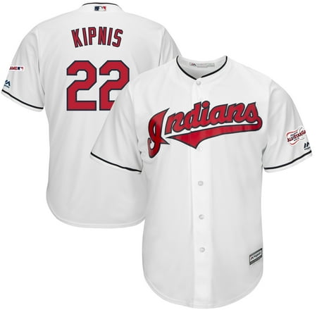 Jason Kipnis Cleveland Indians Majestic Home 2019 All-Star Game Patch Cool Base Player Jersey -