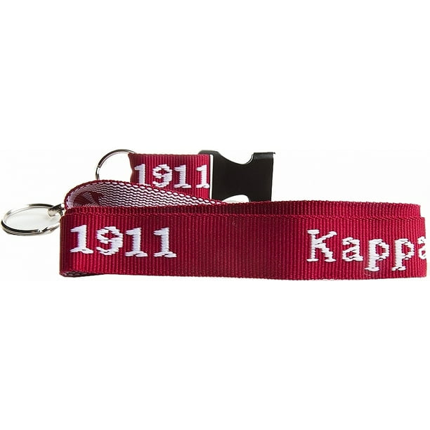 Kappa Alpha Psi Classic Woven Embroidered Lanyard [Red/White]