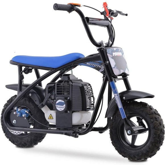 MotoTec Bandit 52cc Mini Vélo à Essence pour Enfants à 2 Temps Bleu (MT-MB-52cc-Bandit_Blue), Petit