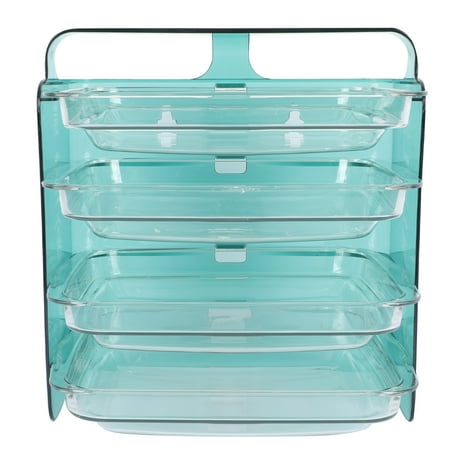 

1PC Kitchen Storage Rack Perforation-free Dish Tray Multi-functional Dish Tray