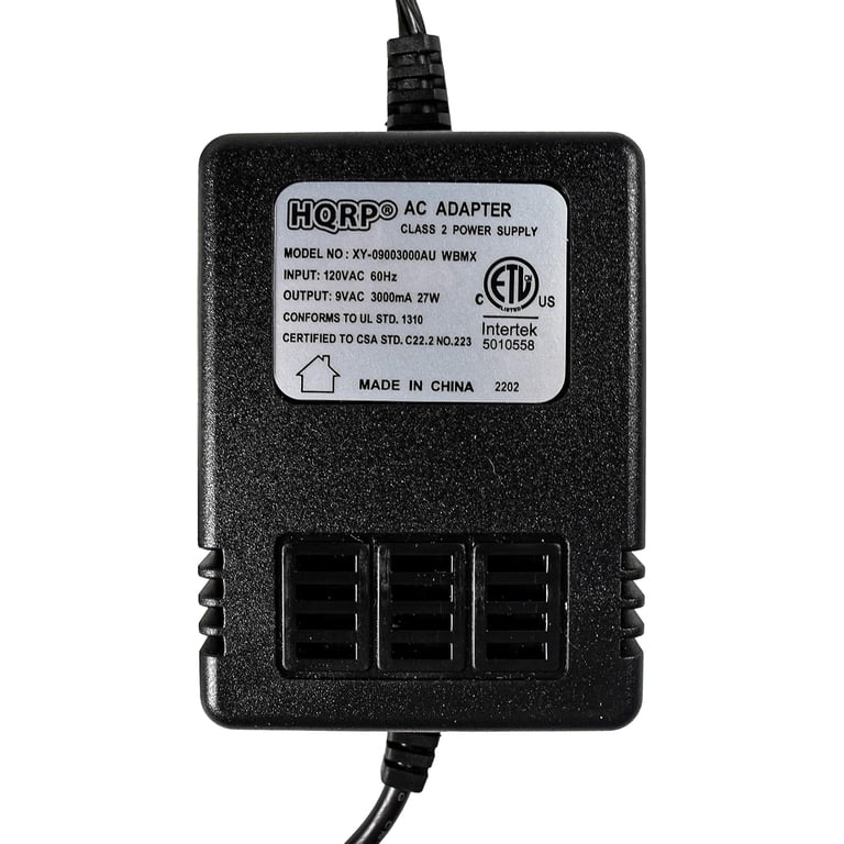 HQRP 9V AC Adapter Cable for Digitech RP14D RP2000, RP5-RP12, DIN