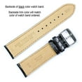 thumbnail image 4 of deBeer brand Crocodile Grain Watch Band - Black 19mm, 4 of 4