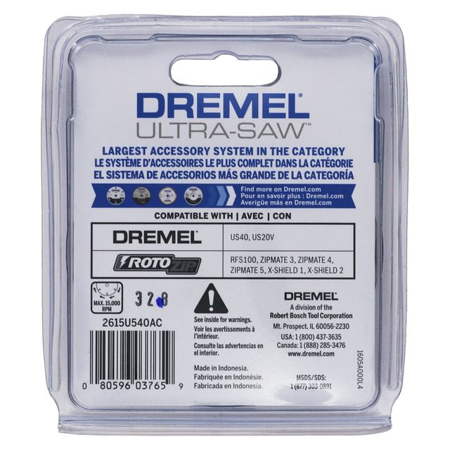 Dremel US540-01 White Ultra-Saw 3.5in Diamond Tile Blade (4-Pack)