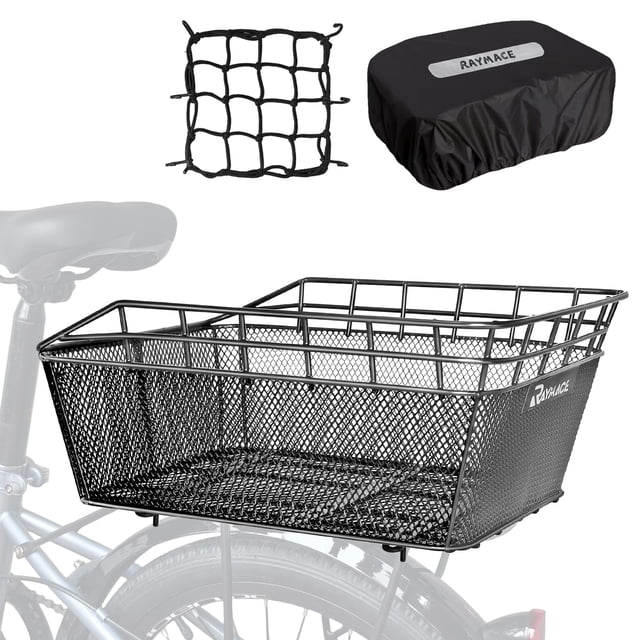 Cesta trasera para bicicleta RAYMACE, capacidad de 20 kg, con cubierta impermeable