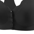 thumbnail image 4 of Bixock Plus Size Bra for Women Push Up Bra Wireless Tank Bra Front Closure Lift Support Wide Straps Breathable Everyday Casual Comfortable Women Under Wear, 4 of 5