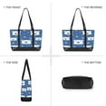 thumbnail image 6 of FORMRS Canvas Laptop Tote Bag for Women with 15.6" Computer Compartments Shoulder Handbag, White Polar Bear, 6 of 7