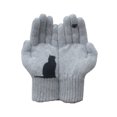 thumbnail image 4 of Minnieouse 1 par de guantes cálidos para invierno y otoño, guantes de dibujos animados para gatos y pájaros, protección térmica contra el Type2 NO2, 4 of 6