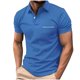 thumbnail image 1 of pstuiky camisetas de manga corta para hombre, Blusa de manga corta con cuello vuelto, bolsillo exterior y media cremallera de color liso para hombre camisas casuales para hombre xl, 1 of 5