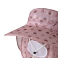 thumbnail image 6 of ROHUUQUE Women Boonie Hats UV Protection Full Face & Neck Cover Breathable Polka Silk Tea-Picking Sun Hat for Summer Outdoor Pink, 6 of 7