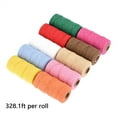 thumbnail image 2 of Christmas Decorations 328Ft Long Macrame Yarn 2 Mm Thickness In Great Colours (2 Mm (100 M)) Handmade Diy Colored Rope Woven Binding Rope Tapestry Decorative Materials Rope Tag Rope, 2 of 4