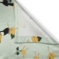 thumbnail image 3 of Ambesonne Toucan Kitchen Curtains, Hibiscus Tropical Graphic, 55"x45", Mint Green Multicolor, 3 of 3