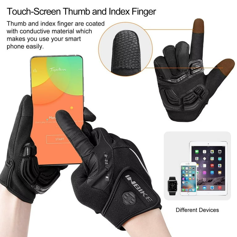 Inbike 5mm gel padded cycling gloves hot sale