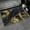Black and Gold Marble, variant on Super Absorbent Diatomaceous Earth Stone Bath Mat,Teal and Gold Marble Quick-Drying Bathroom Carpets,Non Slip Bathtub Floor Mat，Easy to Clean, Simple Kitchen Doormat(Square 40×60cm)