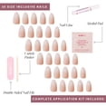 thumbnail image 4 of Press On Nails Glamnetic Fiancéd Short Almond Nude Ombré, 4 of 6