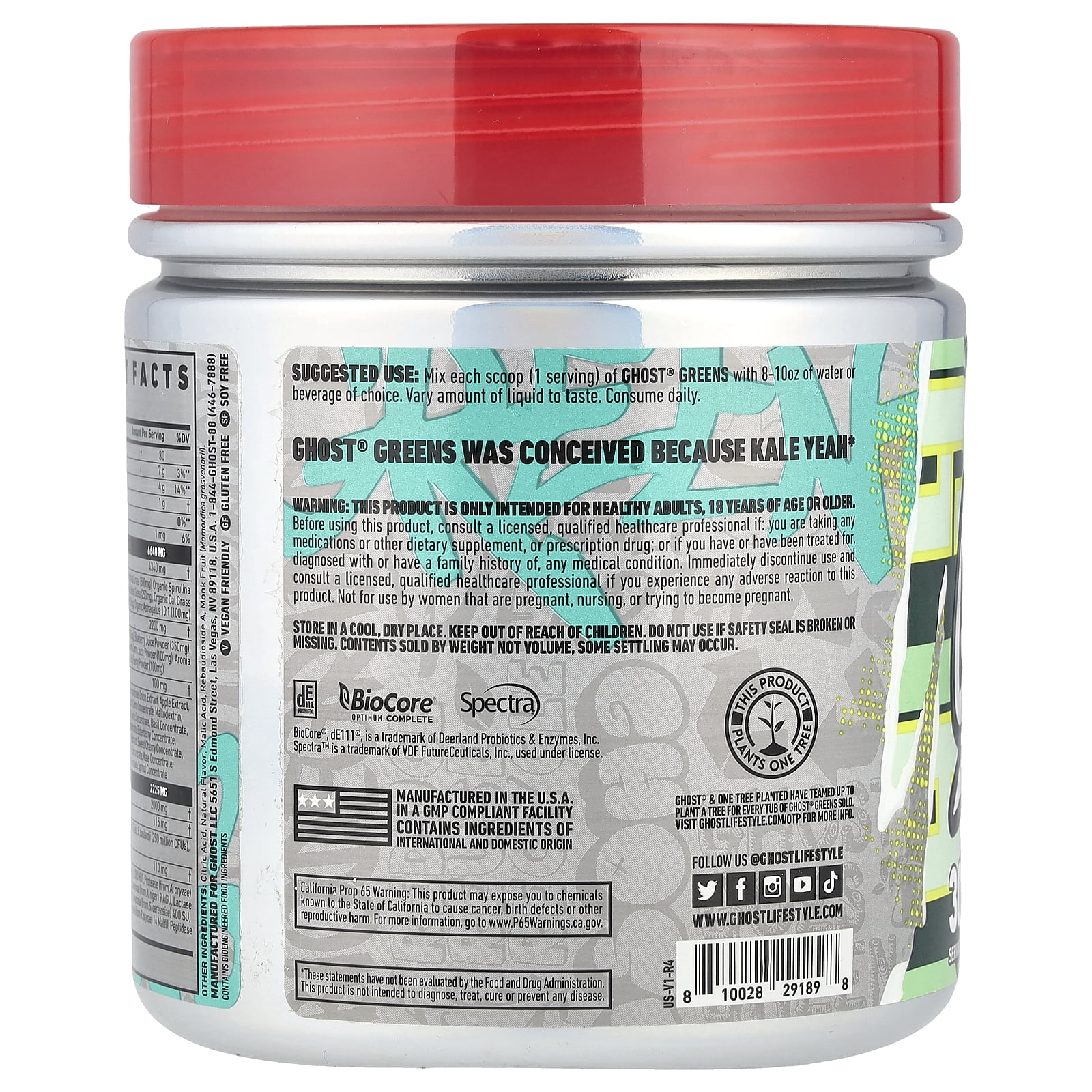 Ghost Greens, Lime, 11.6 oz (330 g)