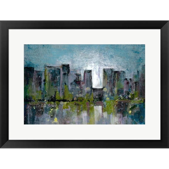 Great Art Now City Glow by Doris Charest, Framed Wall Art, 24.75W x 18.75H