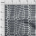 thumbnail image 1 of oneOone Georgette Viscose Gray Fabric Snake Animal Skin Sewing Craft Projects Fabric Prints By Yard 42 Inch Wide, 1 of 4