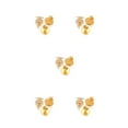 thumbnail image 1 of Wisewang Earring Stud Base Multi Stainless Personality Ear Pins Setting Decorations Jewelry Making Tool Beach Using Supplies Gold 12mm 5Set, 1 of 6