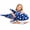 Blue, variant on Muiteiur 51.2" Shark Stuffed Animal Large Shark Plush Toy Soft Body Pillow