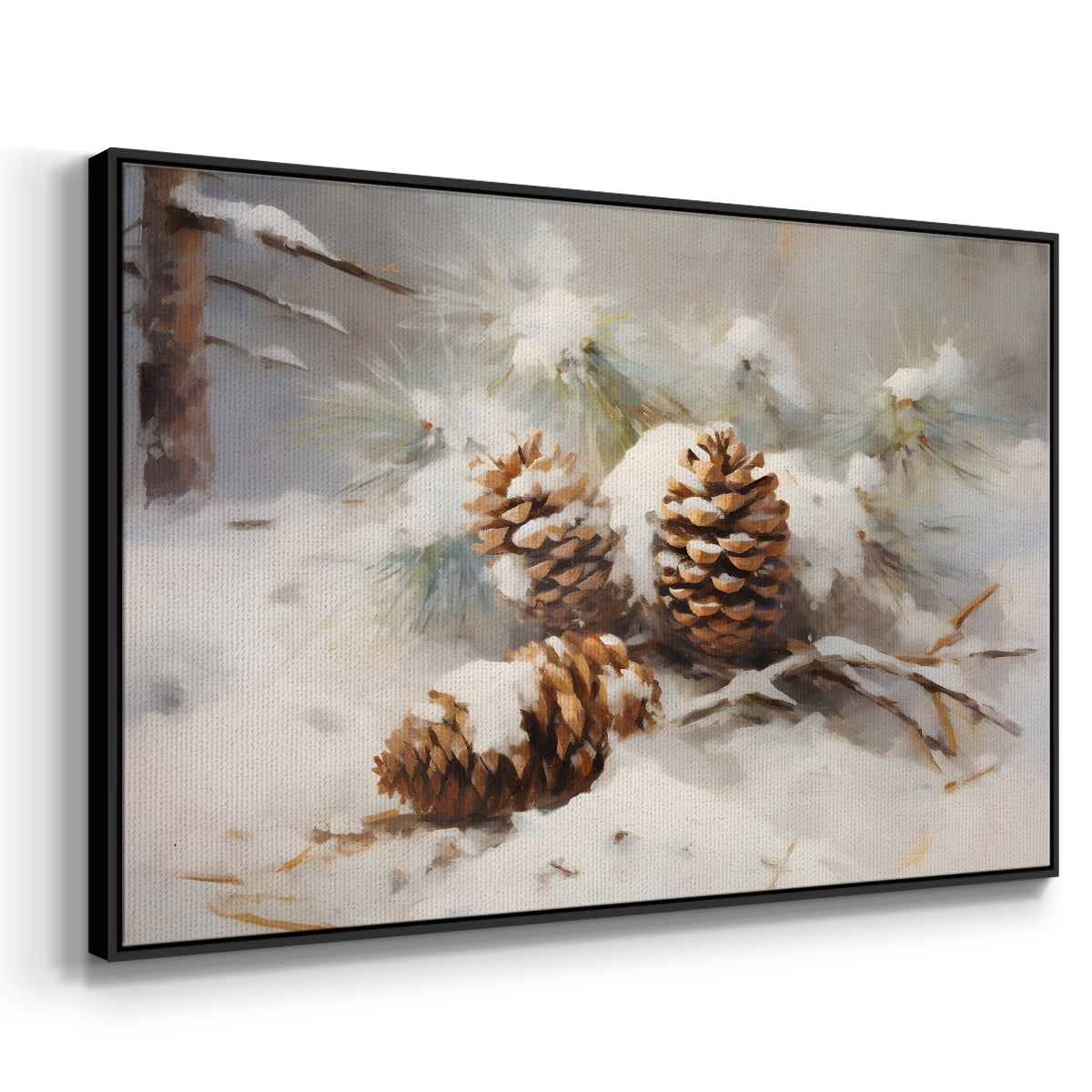 Vintage Landscape-CLXIX By Wexford Home Framed in Black Wood Gallery Wrapped Canvas 17 in. x 25 in.