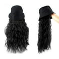 thumbnail image 3 of DOPI Fisherman Cap Hair Wave Curly Hairstyle Adjustable Wig Hat Attached Long Hair, 3 of 7
